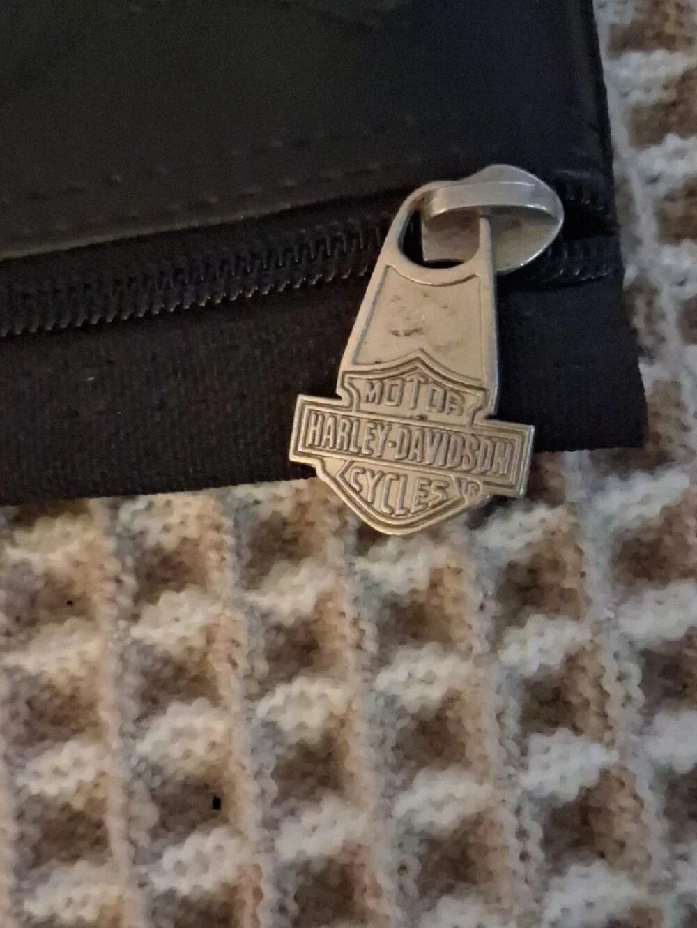Harley-Davidson Black Wrist/Tool Pouch with Blue Logo